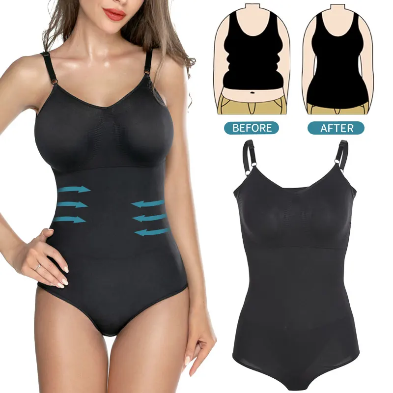 

Full Body Shaper Bodysuit Shapewear Waist Trainer Women Abdomen Shapers Tummy Control Slimming Sheath Seamless Briefer Corset