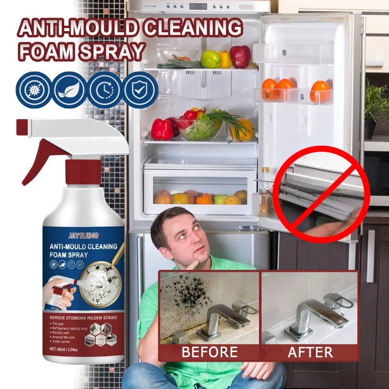 Multi Purpose Silicone Mold Cleaner for Bathroom Tiles and Walls Jaysuing Foam cleaner mold removal