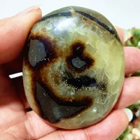Natural Septarian Crystal Stone Palm Spiritual Meditation Reiki Healing Stones And Crystals Divination Feng Shui Home Room Decor 2