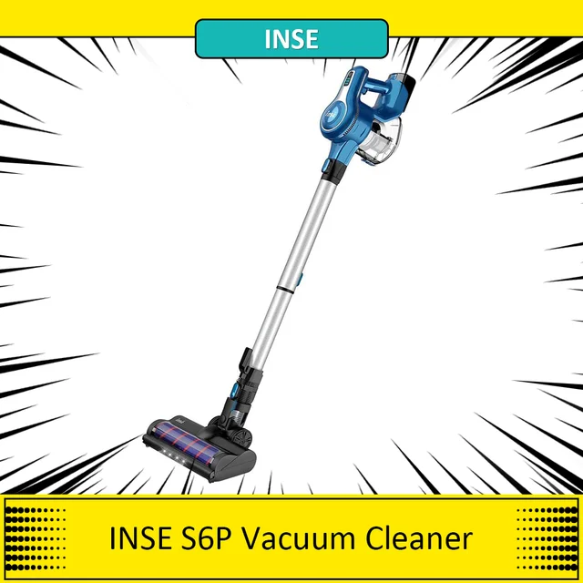 INSE S6P Cordless Vacuum Cleaner with 2 Batteries, Up to 80min Run-time  Rechargeable Stick Vacuum, Lightweight Powerful Handheld - AliExpress