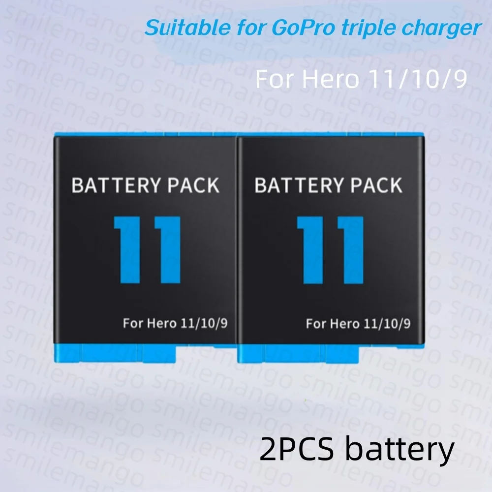 Lot de 1 à 5 Batteries et Chargeur pour GoPro Hero 9/10/11