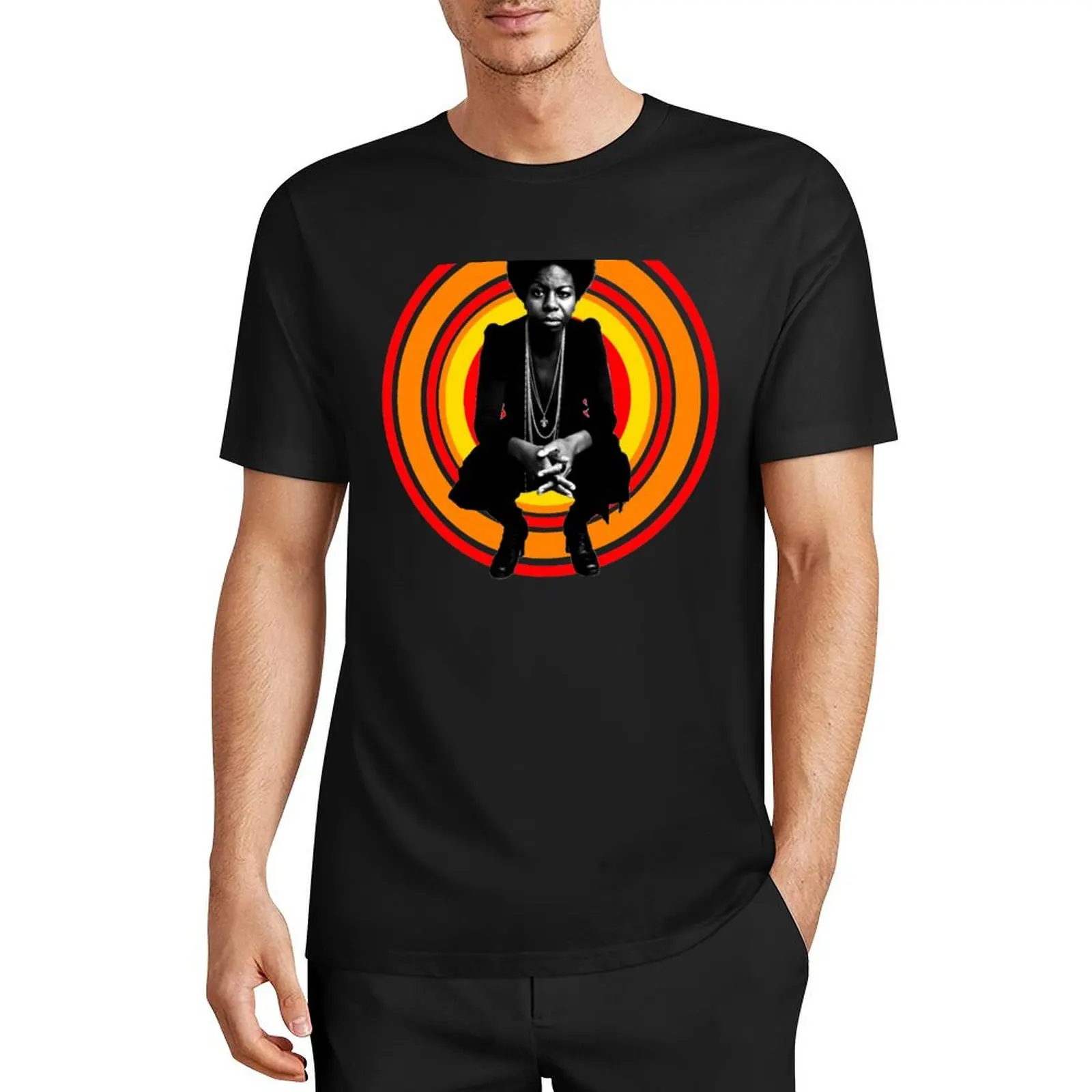 

Retro Nina Simone T-Shirt boys whites for a boy aesthetic clothes tees heavyweight t shirts for men