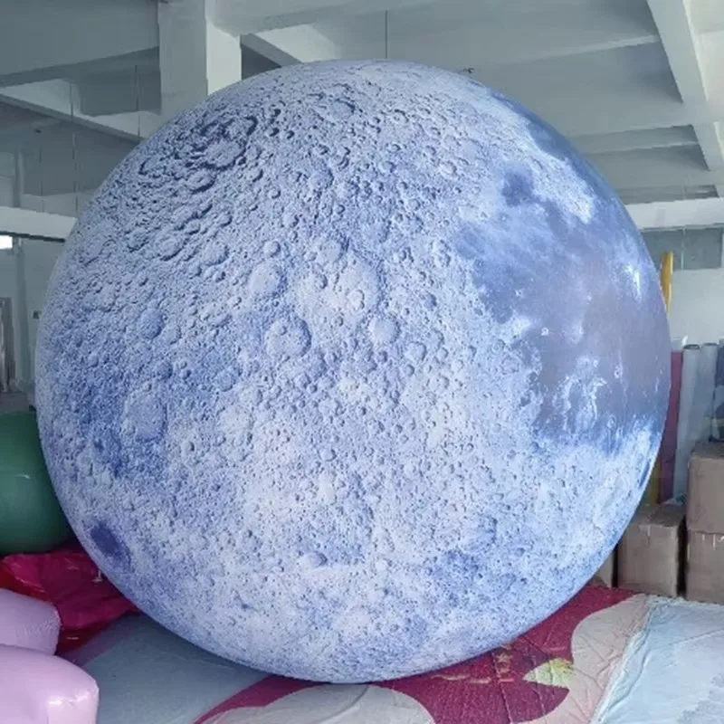 Inflatable Planet Moon PVC Solar Galaxy Ball Model Party decorations Anniversary Party Giant PVC Balloon Printing Toy