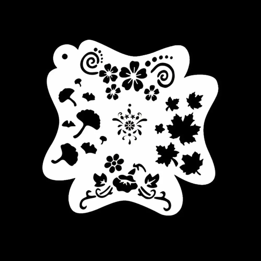Reusable Face Paint Templates Hand Painting Hollowed Body Art Paint Stencils DIY Makeup Tools Adults Kids face painting template