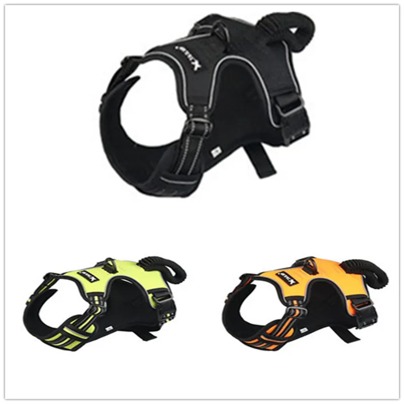 

New pet harness, close-range leash for large and medium-sized dogs, night reflective walking chest back