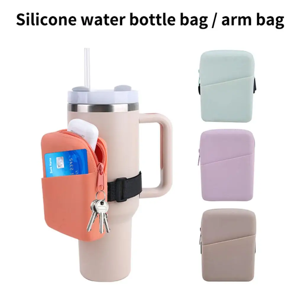 Sports Water Bottle Case For Stanley Silicone Insulated Pouch Holder Sleeve  Cover Carrier For Mug Bottle Cup Solid Color X7M1