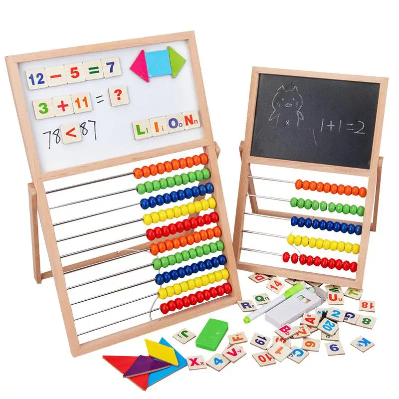 

Classic Wooden Educational Counting Toy Addition & Subtraction Arithmetic Learning Abacus Thinking Game for Home Kindergarten