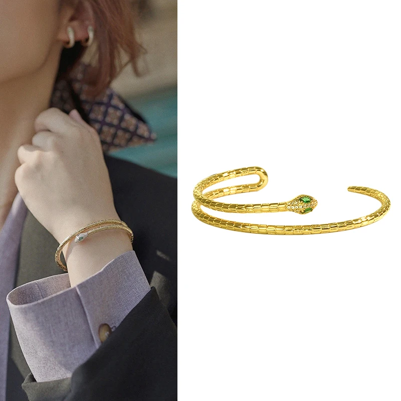 

New Design ZirconEvil Eye Snake Bracelets & Bangles For Women Luxury Brand Jewelry Friendship Wholesale Christmas Gift Female