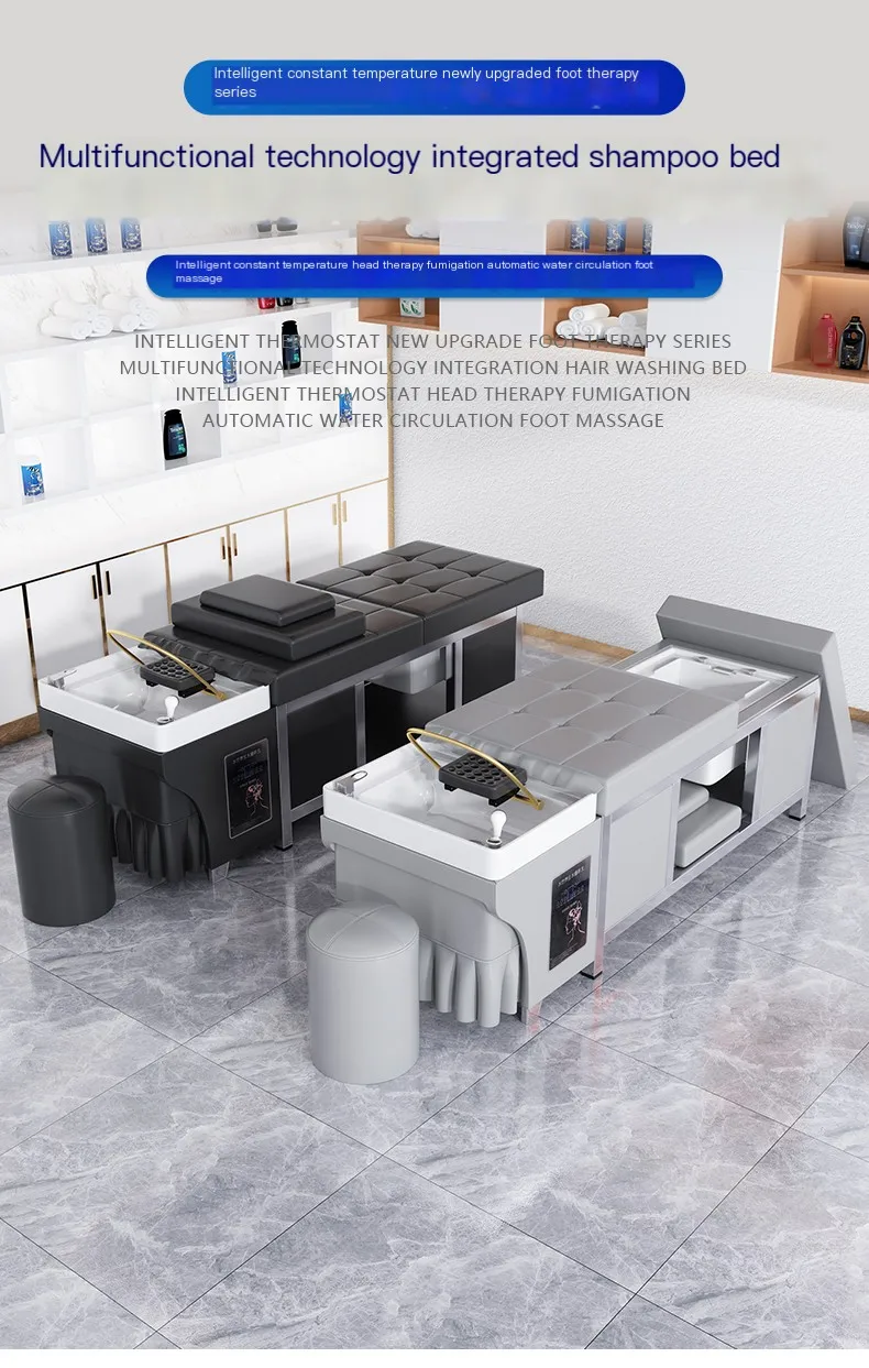 Description Picture 2 of itemFoot Basin Hair Washing Bed Japanese Comfort Massage Head Spa Shampoo Chair Salon Luxury Behandelstoel Salon Equipment MQ50SC