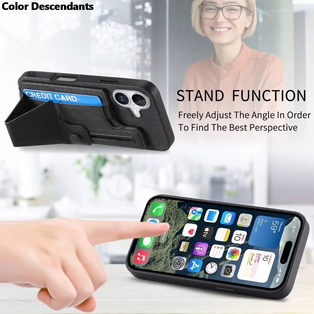 Luxury Leather Card Holder Back Cover Case