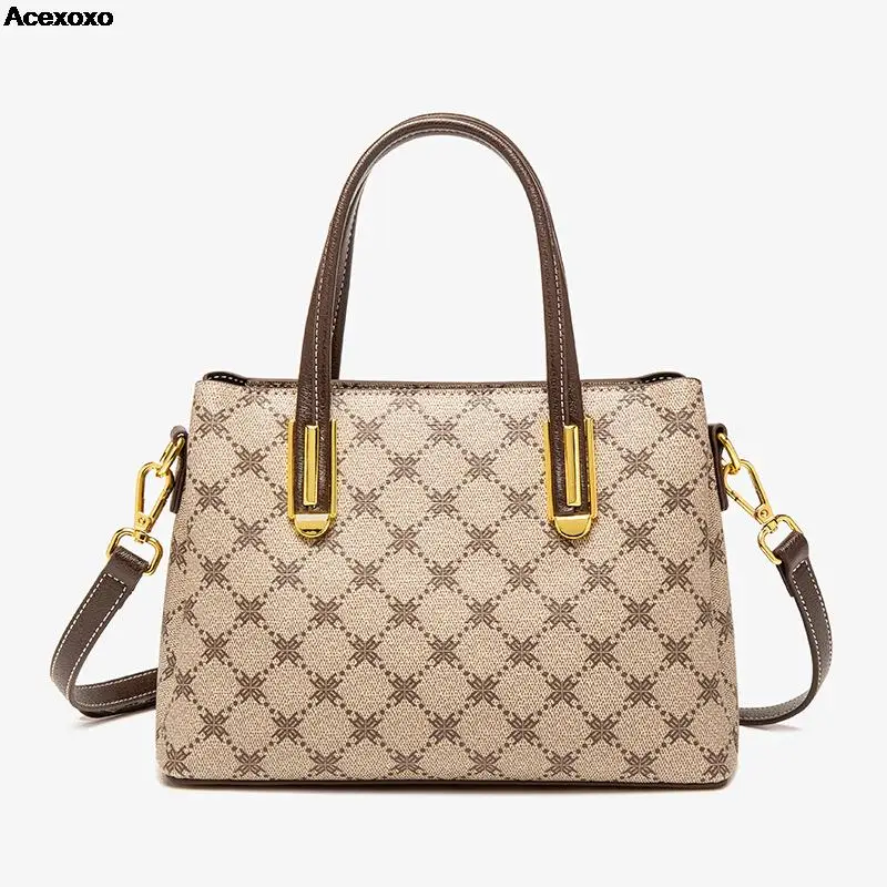 

Women's new leather handbag textured shoulder crossbody bag