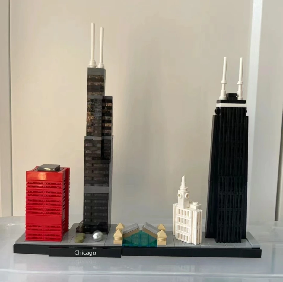 New York London Pairs Dubai Lanmark City Skyline Building Blocks 21052 21044  21028  21034 21032 21027 Construction Bricks Set 5