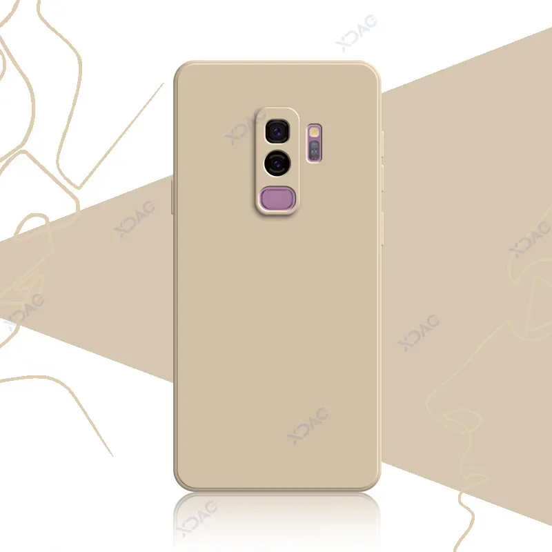 Luxury Original Square Liquid Silicone Waterproof Phone Case Cover, 360° Protection, Soft Touch Finish