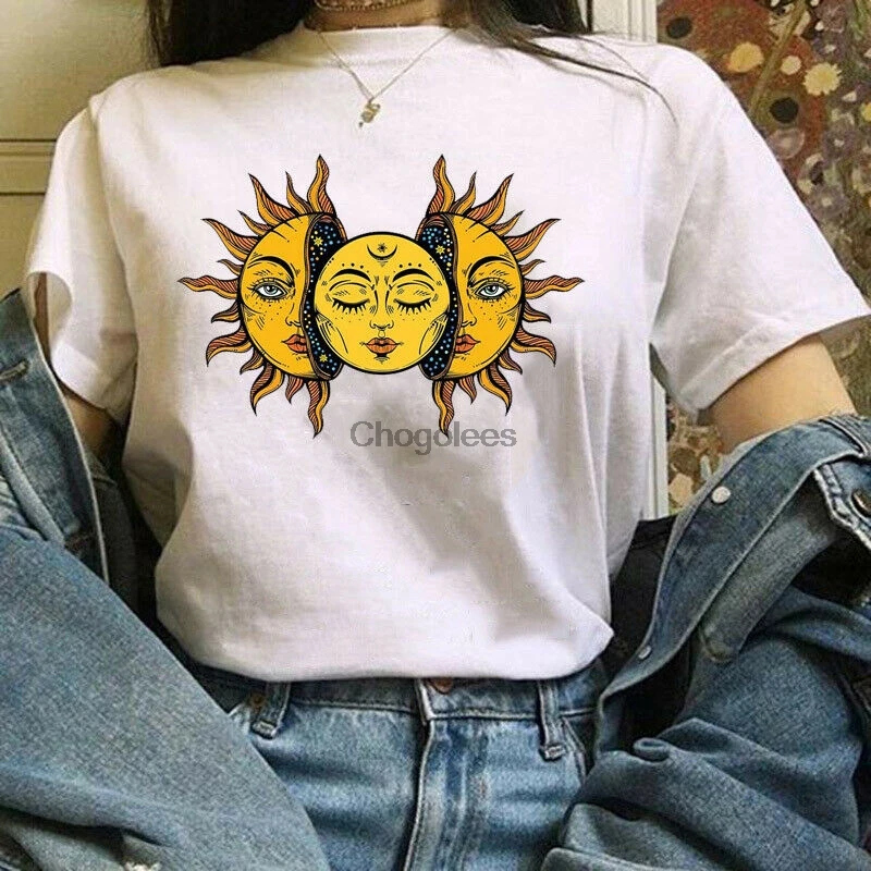 Sun inside T shirt - Tarot Moon %100 Cotton |