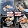 AUTOBRIGHT Gray 40cm x 40cm 400GSM High-Quality Glass Cleaning Towel for Cars Kitchenware Windows Interiors Electronics Cloths 3