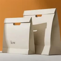 Sacs en papier carton imprimés personnalisés, 500 pièces, sacs cadeaux de luxe de haute qualité avec votre logo pour le shopping et l'emballage, vente en gros 2