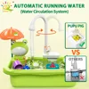 Baby Kitchen Toy Plastic Dish Wash Sink Electric Dishwasher Playing Pretend Role Play Housework Early Educational Toys For Child 3