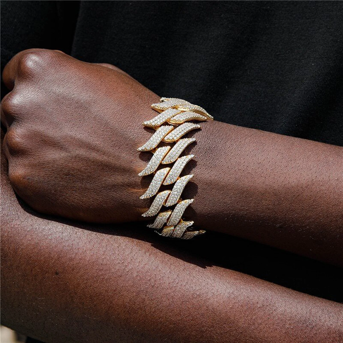 Dubss Men Bracelet Mustache White Gold Color Hip Hop Jewelry Dropshipping 2024 Best Selling Products