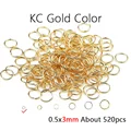 14K Gold 3mm 520pcs