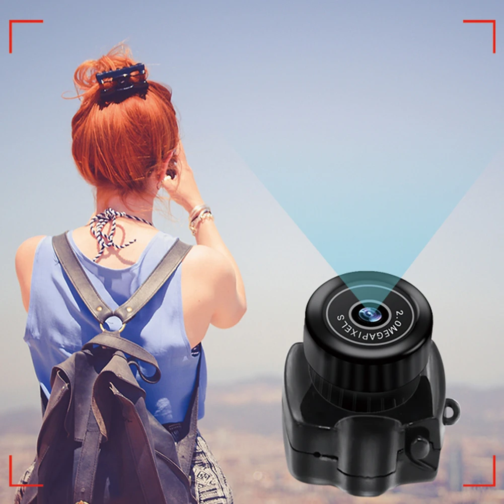 Y2000 Micro Camera Portable Mini Camera Camcorder 640x480 Video Resolution 30fps for Windows/MAC/Linux for Outdoor Sports