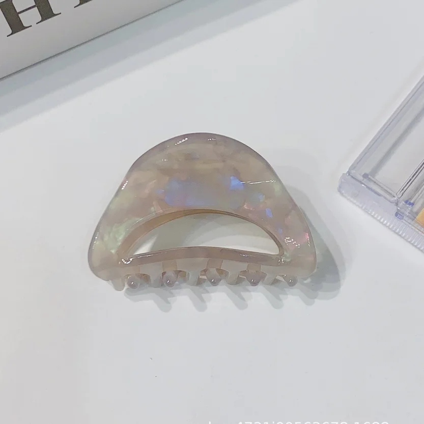 Süße Mini-Haarspange aus Acetat für Frauen und Mädchen, schicke Haarspangen, Krabben-Haarnadeln, Styling-Klauenklammern, modische Haar-Accessoires – Detail 9