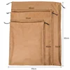 DINYAO Khaki White Flannel Suede Travel Drawstring Pouch Soft Fabric Storage Bag Dust Bags for Luxury Handbags and Shoes 3