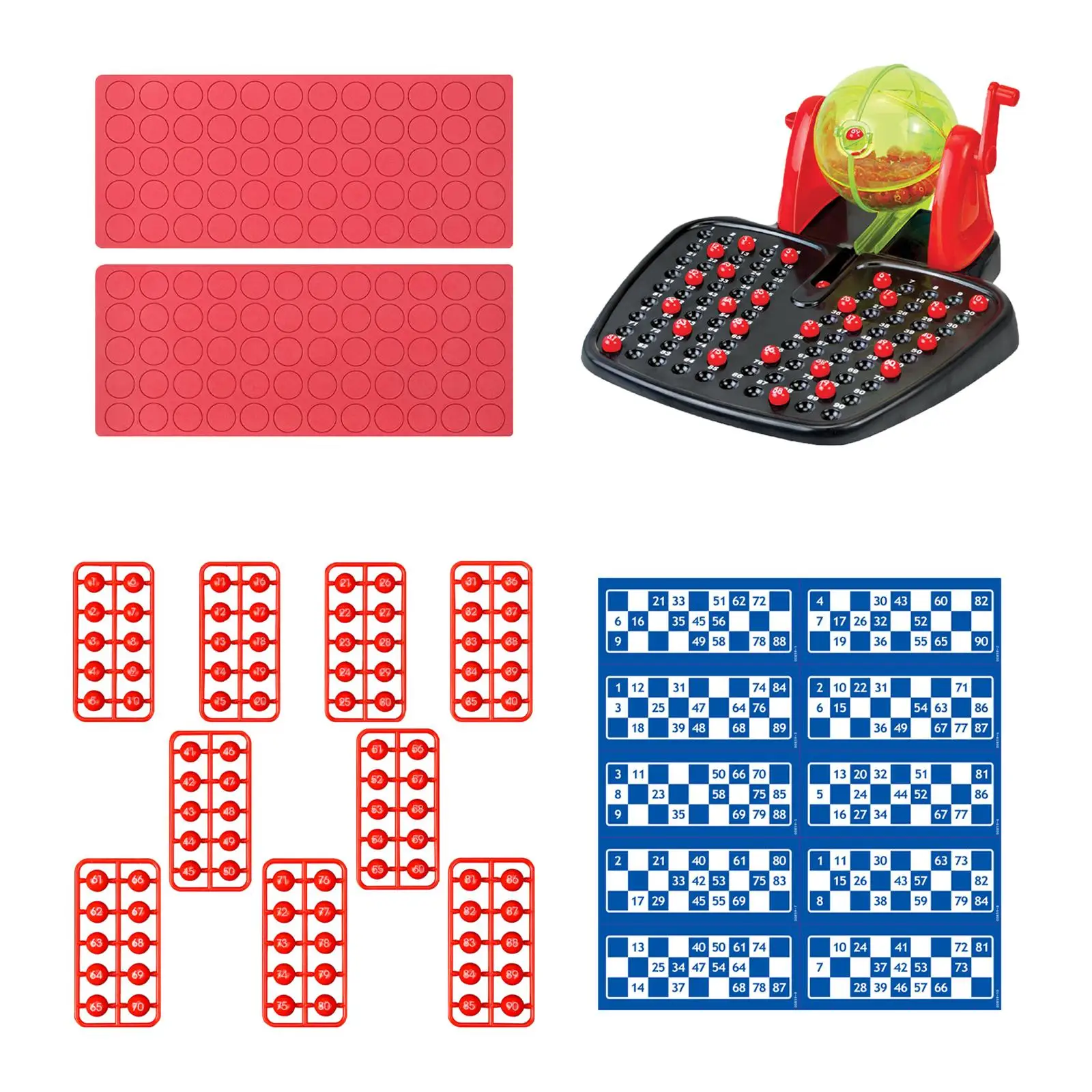 

Bingo Lotto Game Portable Lucky Ball Machine for Kids Table Game Holiday