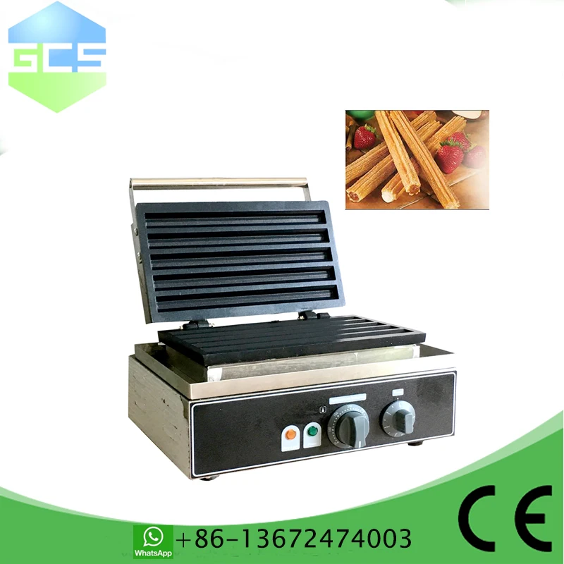 Electric 110v 220v Dough Strips Lolly Waffle Stick Churros Maker Machine