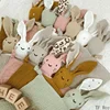 Cute Baby Rabbit Cat Comforter Soft Cotton Sleeping Dolls Soothing Cloth Blanket Baby Muslin Towel Newborn Appease Towel Bibs 6