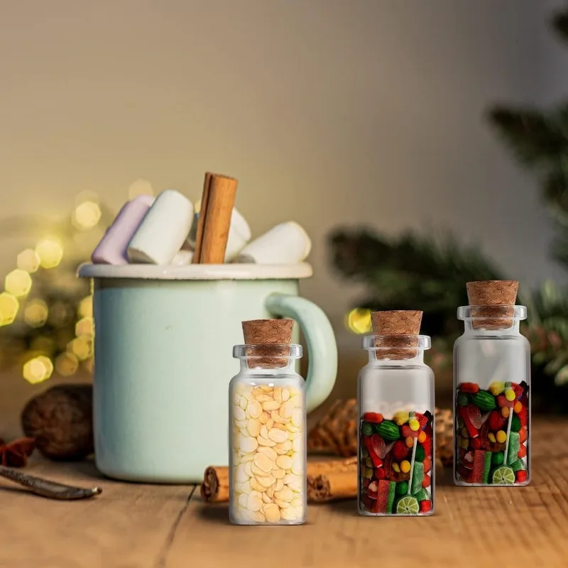 Mini Glass Cork Bottles 3