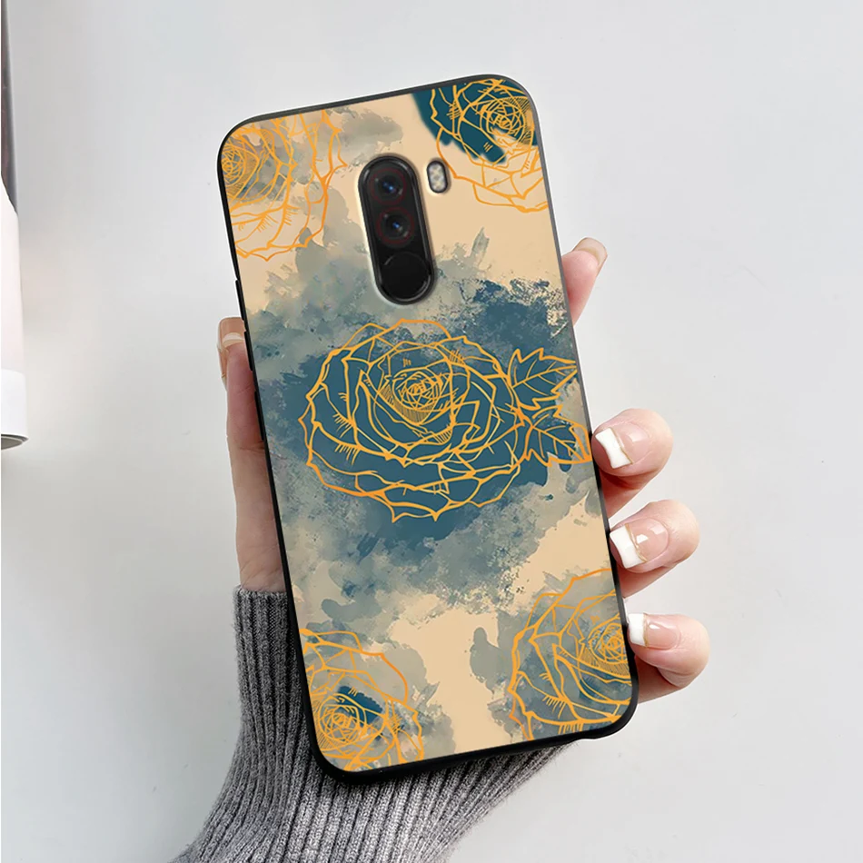 Cute Bear and Frog Cartoon Shockproof Phone Case - Soft Silicone TPU Back Cover for Xiaomi Poco Pocophone F1