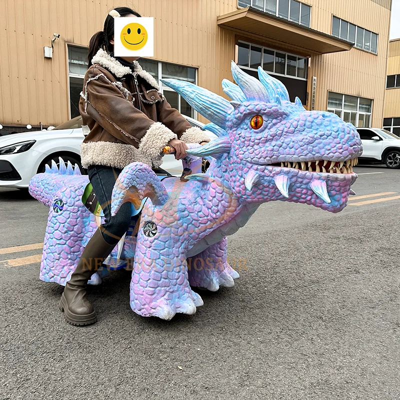 Amusement Park Electric Dinosaur Ride on Shopping Mall Scooter for Kids