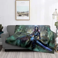 marshal  Caitlin :game Theme, Printed Flannel Throw Blanket,Perfect for Bedroom or Sofa Décor,Cozy and Warm for Winter 1