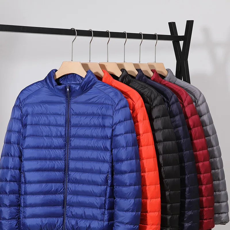 5 Colors Men's Lightweight Packable Down Jacket Breathable Puffer Coat Water-Resistant New Top Quality Male Puffer Jacket