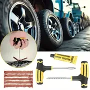 8pcs tire repair kit tire plug kit to fix punctures and plug flats patch tire repair tools set for cars motorcycles trucks tractor details 2