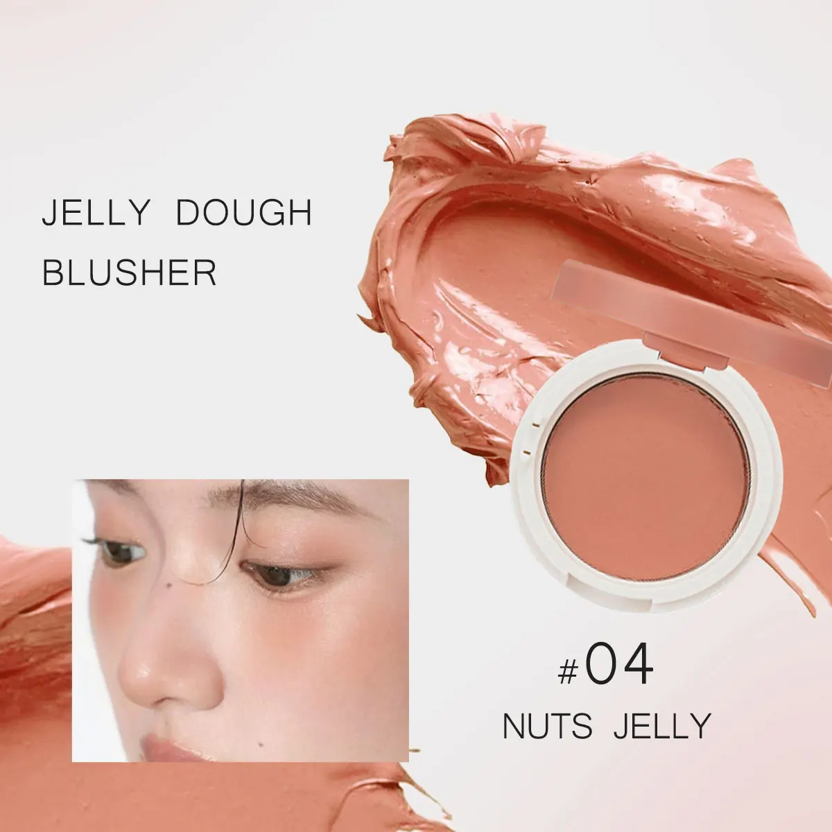 Luxurious Hydrating Gel Blush - Smooth & Blendable Korean Cosmetic