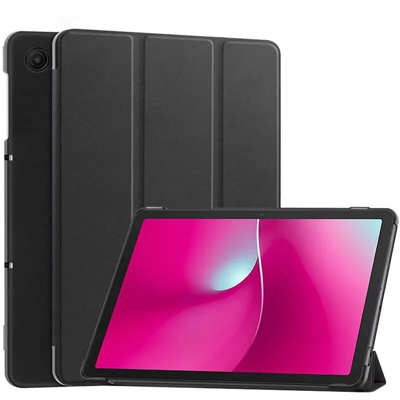 Deluxe Tri-Folding Leather Stand Smart Tablet Case Cover