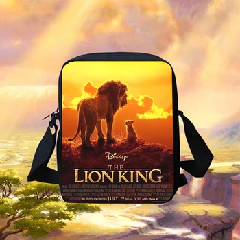 Ragazzo Ragazze Anime Il Re Leone Borsa a tracolla stampata Borsa a tracolla casual per bambini Borsa per telefono per bambini Borsa per la spesa 1