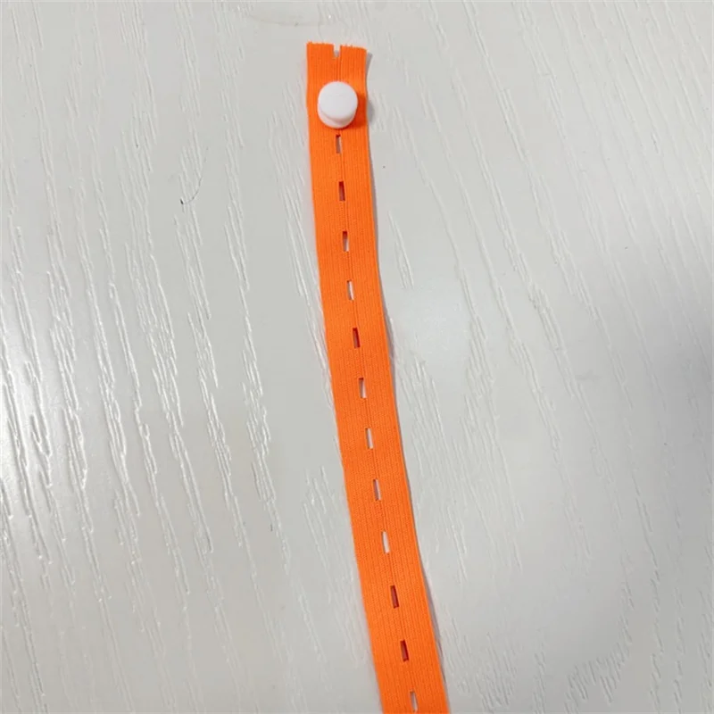 단추 구멍 탄성 밴드 33/25cm 의류용 탄성 밴드, 접이식 보관 밴드 Lala 롤 DIY 바느질 바지 액세서리, 1000 개