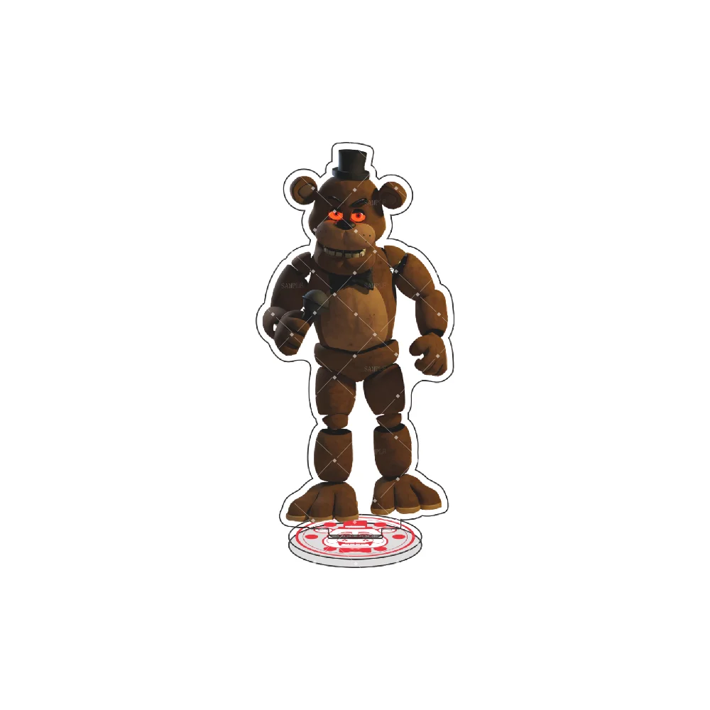 FNaF Acrylic Stand Figure - The Main Cast: Freddy Fazbear & Foxy the Pirate Fox - Unique Christmas Gift & Desk Ornament