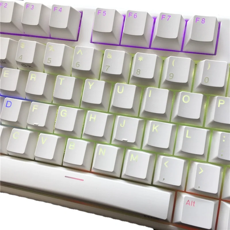 Rgb niz x87ワイヤレスpbtキーキャップ、プログラム可能なゲームMac 