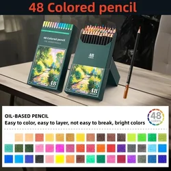 Vibrant Soft Core Colored Pencils for Creative Coloring and Drawing (48 color)