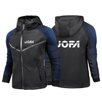 2024 Spring Autumn Men's JOFA Hockeyer Logo Print Fashion Outdoor Slim Fit Cardigan Breathable Sports Hooded Zipper Racing Suit 1