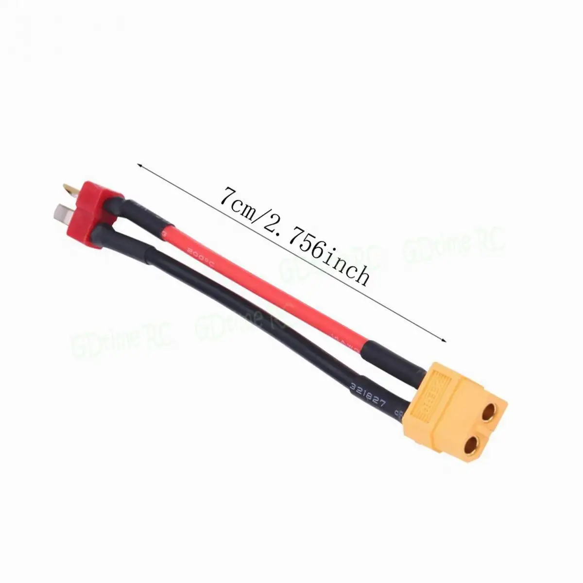 14AWG XT60 Female to Deans T-Plug Male Adapter Connector Cable for Lipo Battery RC Quadcopter FPV Car Boat Drone 4