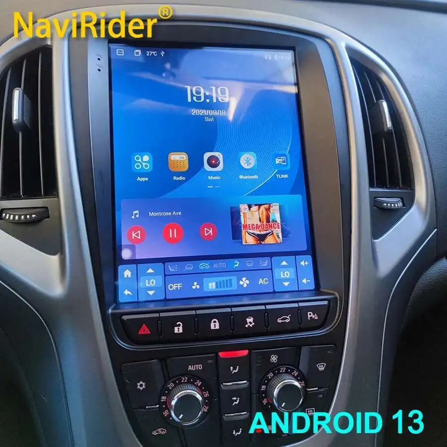 10.4" Tesla Screen Android 14 Car Radio For Buick Excelle For Opel Astra J Gtc 2