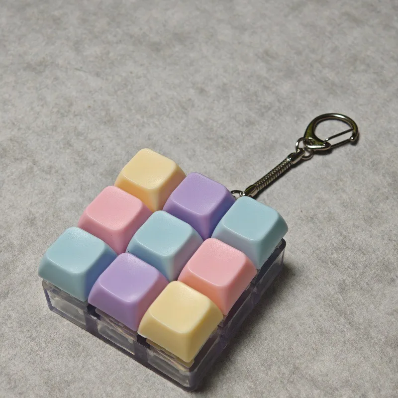 Illuminated Stress Relief Keycap Fidget Toy & Keychain