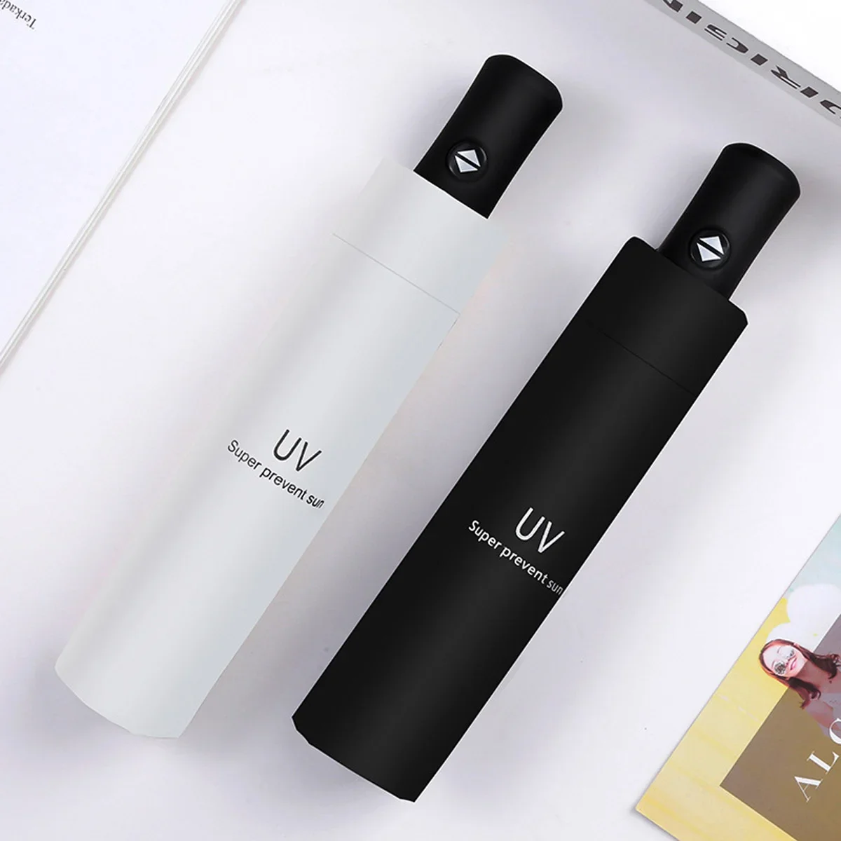 Mini Folding Automatic Umbrella Anti UV Rain Sun Umbrella Fashion Portable Windproof Light Women Men Children Parasol