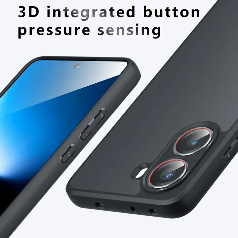 Shockproof Frosted Matte Anti-fingerprint Transparent Phone Case