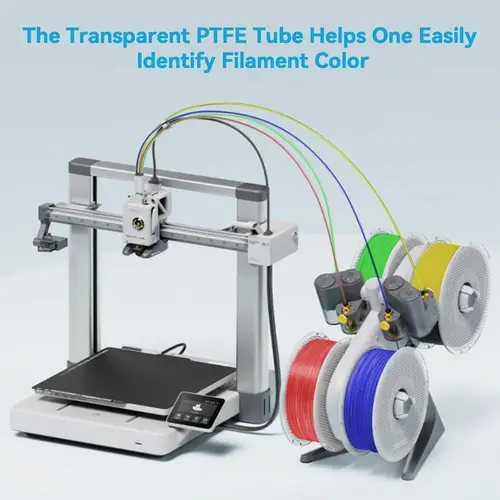 PTFE Tube 2.5mm X 4mm 5M for Bambu Lab X1/X1C/P1P/P1S/A1/A1 Mini/AMS/AMS Lite with Cutter Connectors, 3D Printer Filament Tubing - Image 3