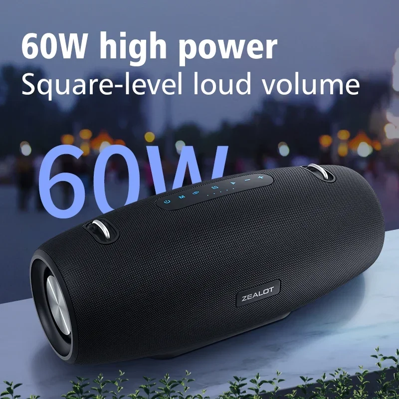 S67 휴대용 스피커, 2 개의 무선 마이크 및 어깨 스트랩, 지지대 TWS, AUX 입력, USB, 저음 및 고음, 파티용